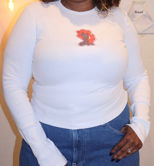 FÁÀRÍPÒ Ribbed Sleeve Top